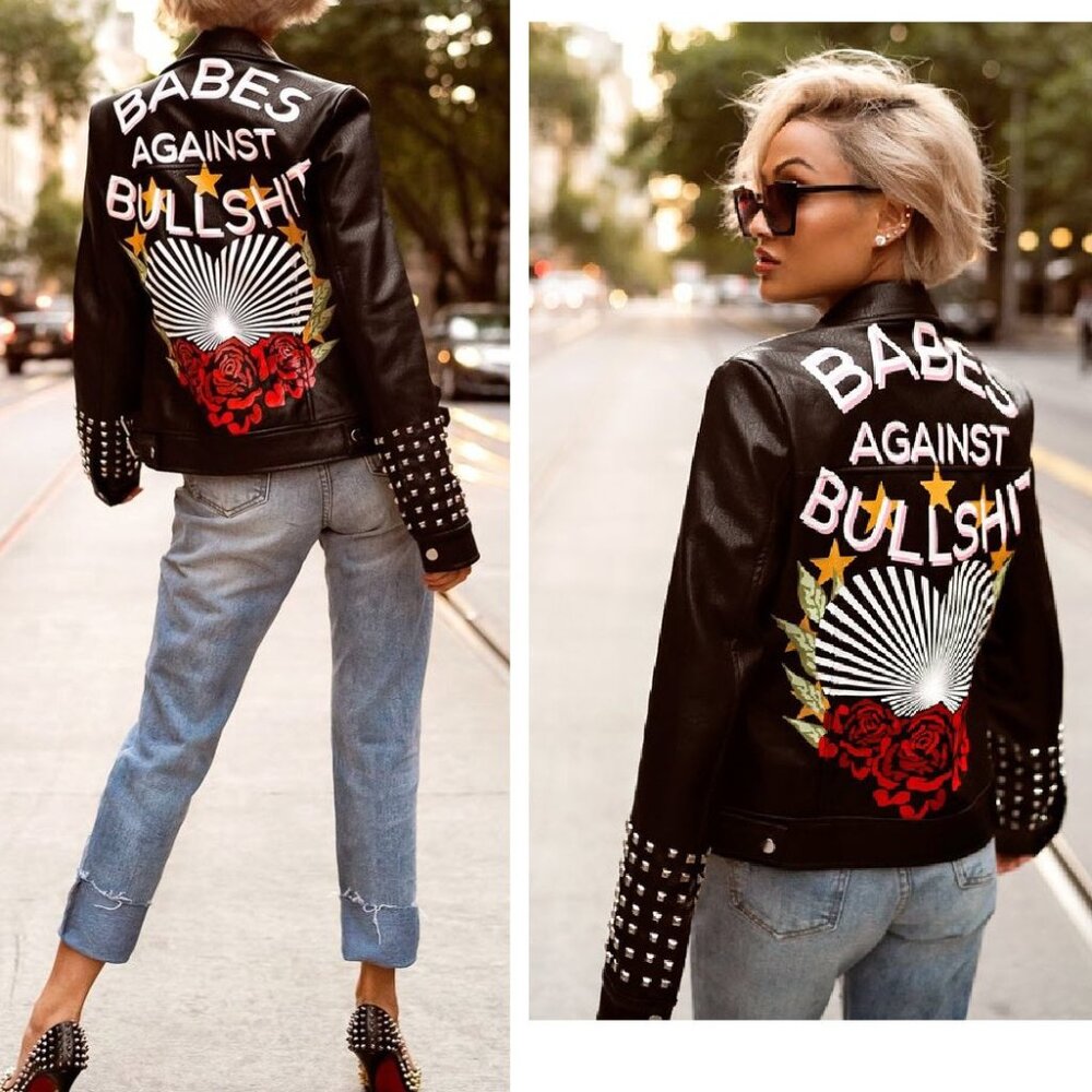 Nasty Gal X Jaydee Blanca Faux Leather Moto Jacket – NEW - Picture 14 of 14